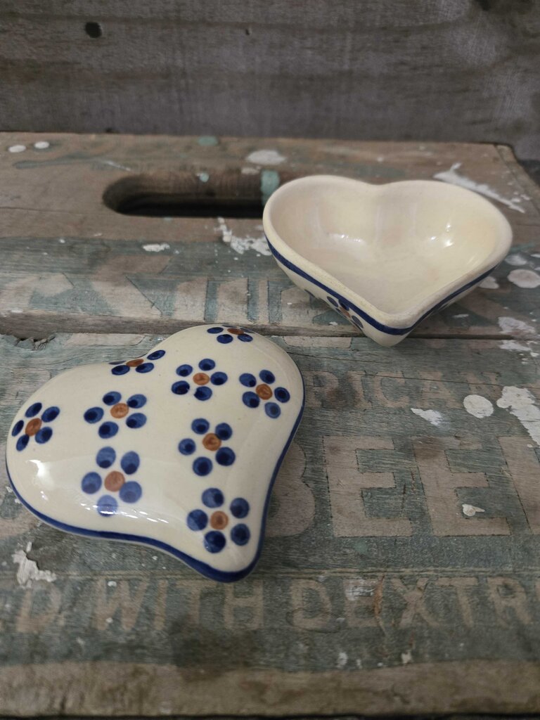 Boleslawiec Polish Pottery Heart Dish