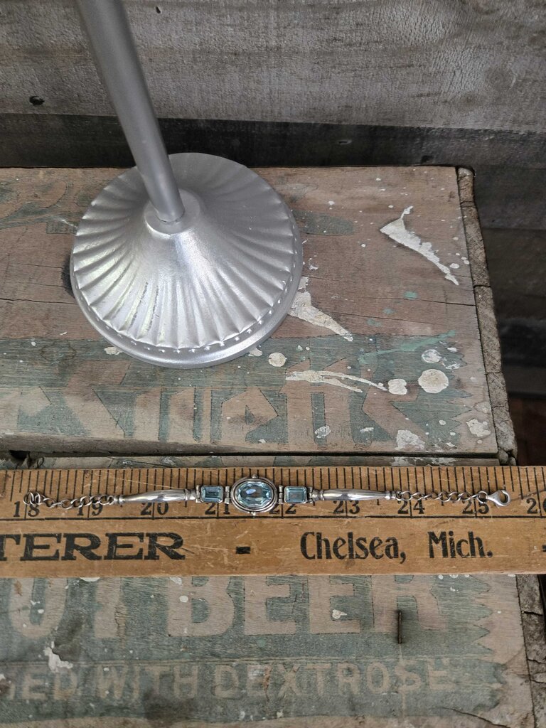 BLue Topaz & Sterling Bracelet