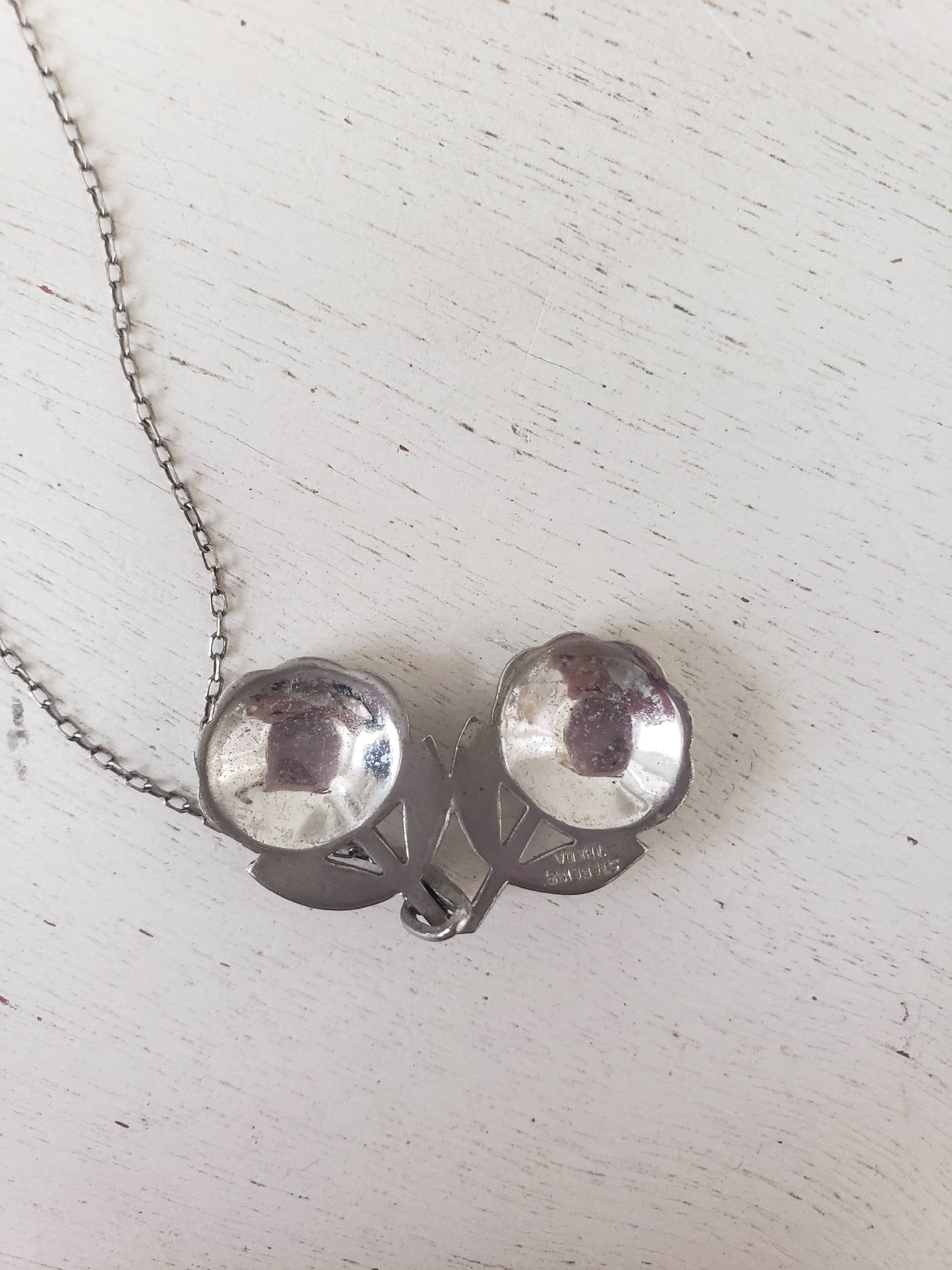 Vintage Theda Sterling Art Deco Necklace