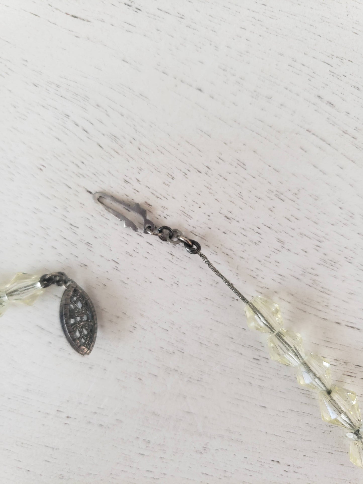 Art Deco Crystal Bead Necklace