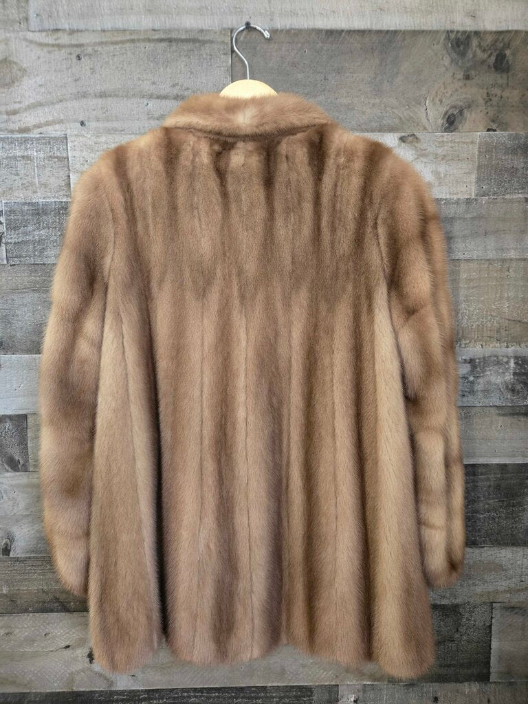 EMBA Mink Coat シェアードミンク　マロン　産地アメリカ　Mサイズ Vintage Emba The American Mink – The Resale Boutique