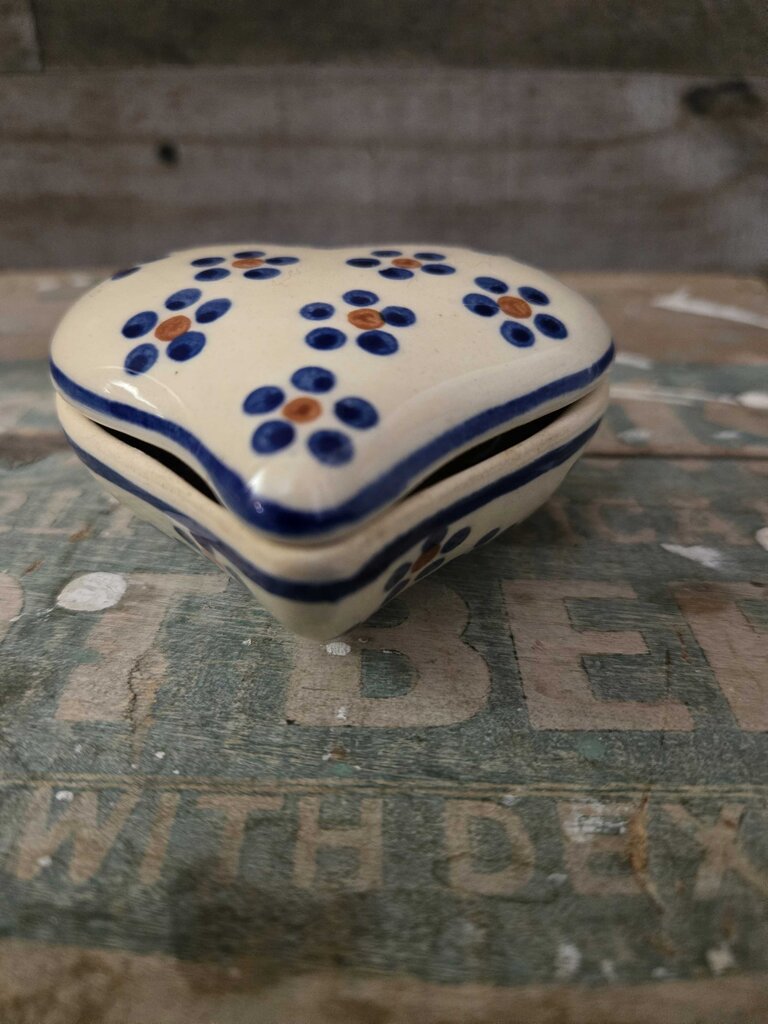 Boleslawiec Polish Pottery Heart Dish