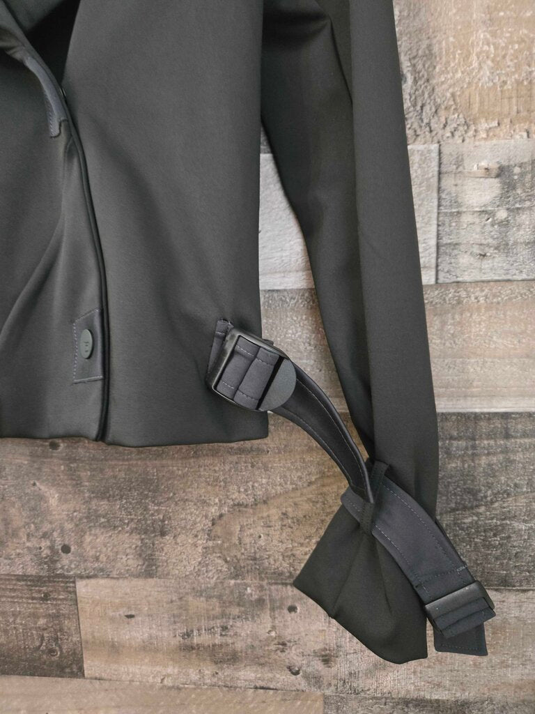 Blanc Noir Bonded Scuba Moto Jacket