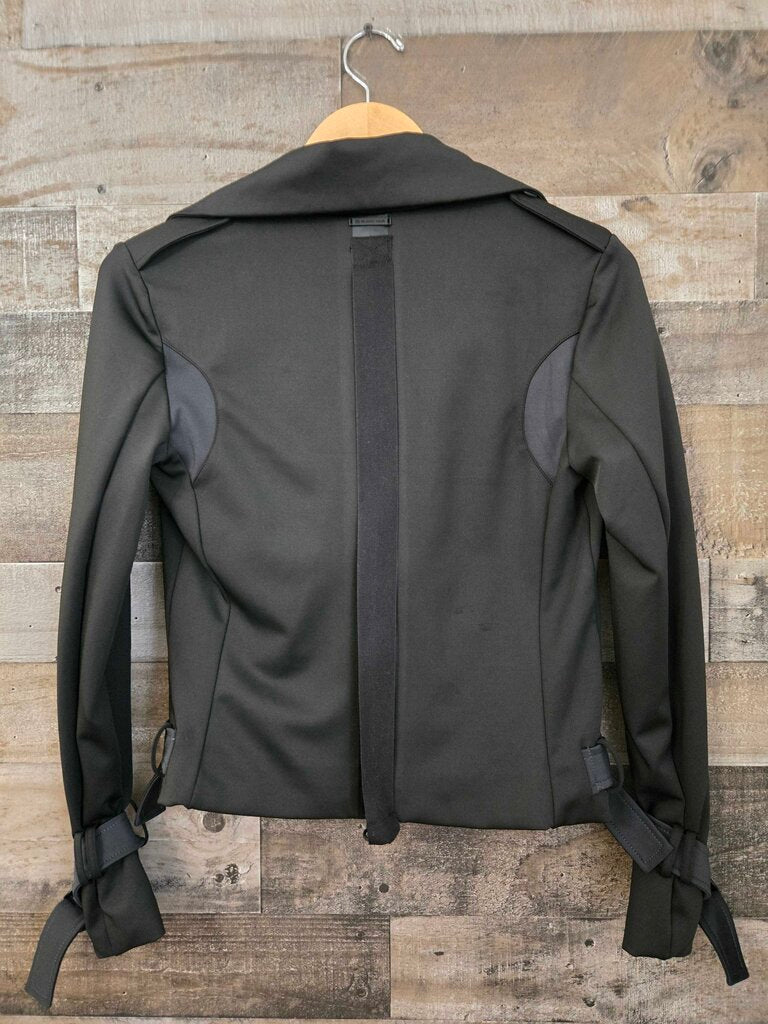 Blanc Noir Bonded Scuba Moto Jacket