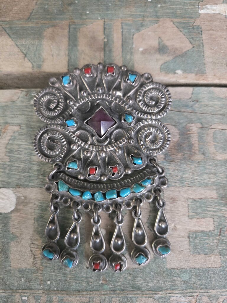 Vintage Sterling Silver Brooch & Pendant