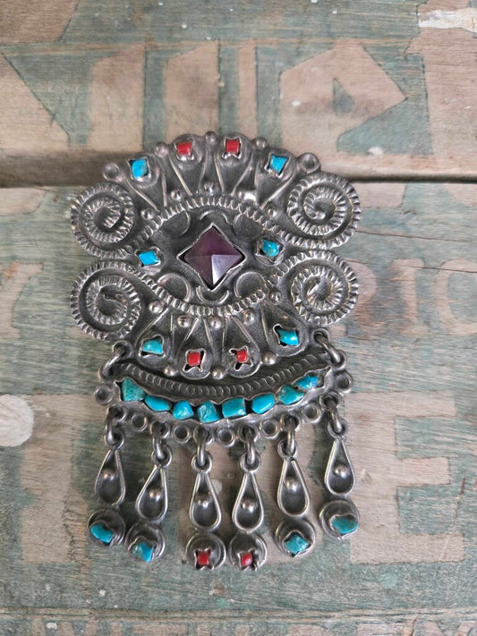 Vintage Sterling Silver Brooch & Pendant