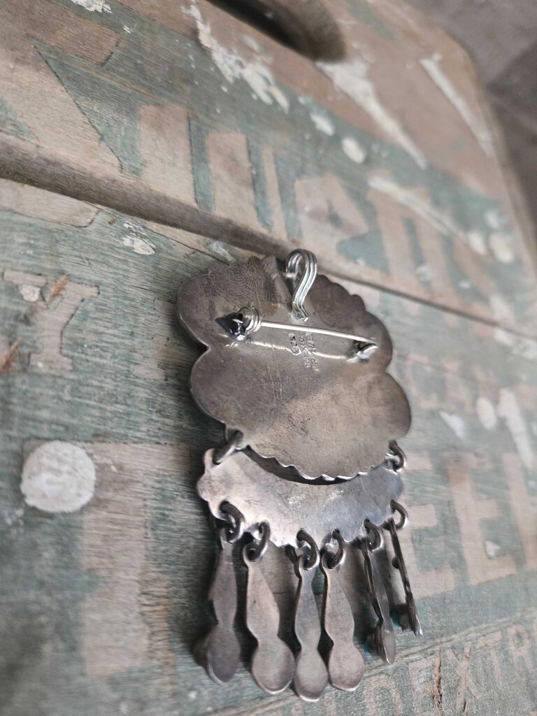 Vintage Sterling Silver Brooch & Pendant