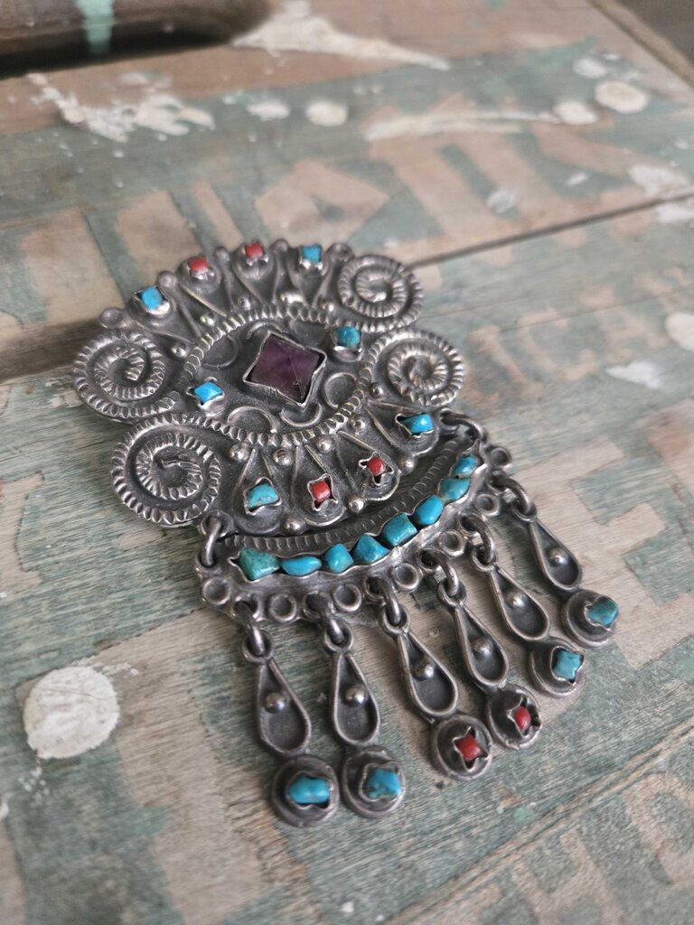 Vintage Sterling Silver Brooch & Pendant