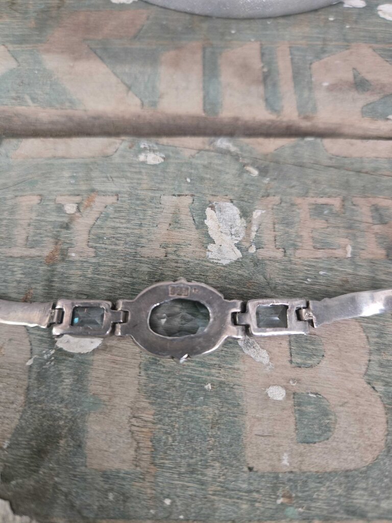 BLue Topaz & Sterling Bracelet