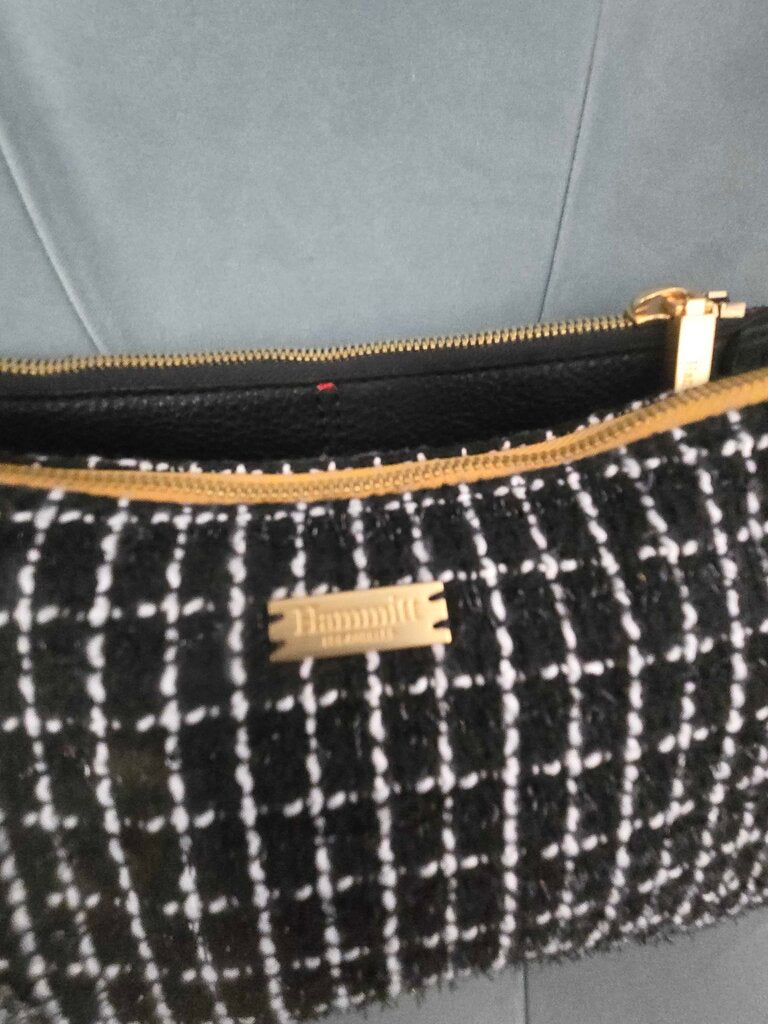Hammitt Nathan Midnight Trellis & Brushed Gold Handbag