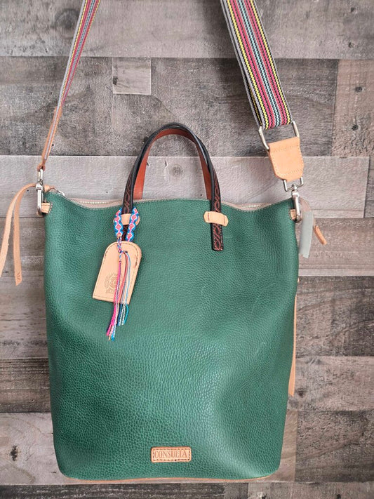 Consuela Embossed Leather Bag