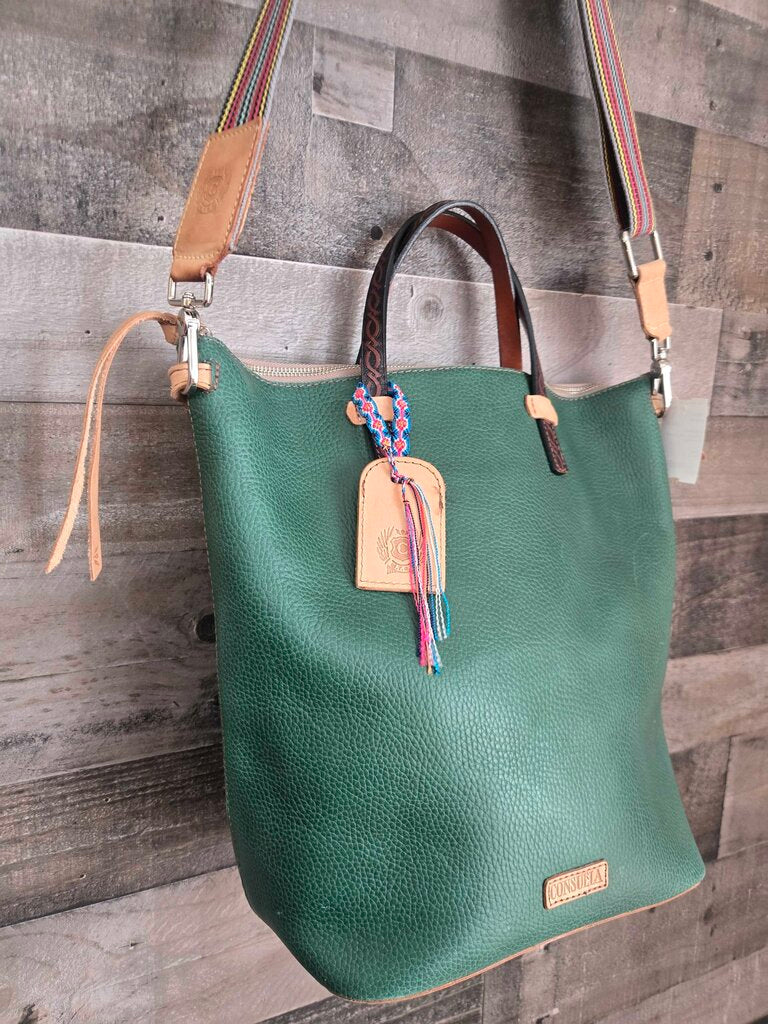 Consuela Embossed Leather Bag
