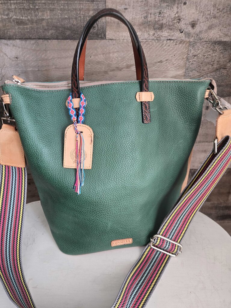 Consuela Embossed Leather Bag