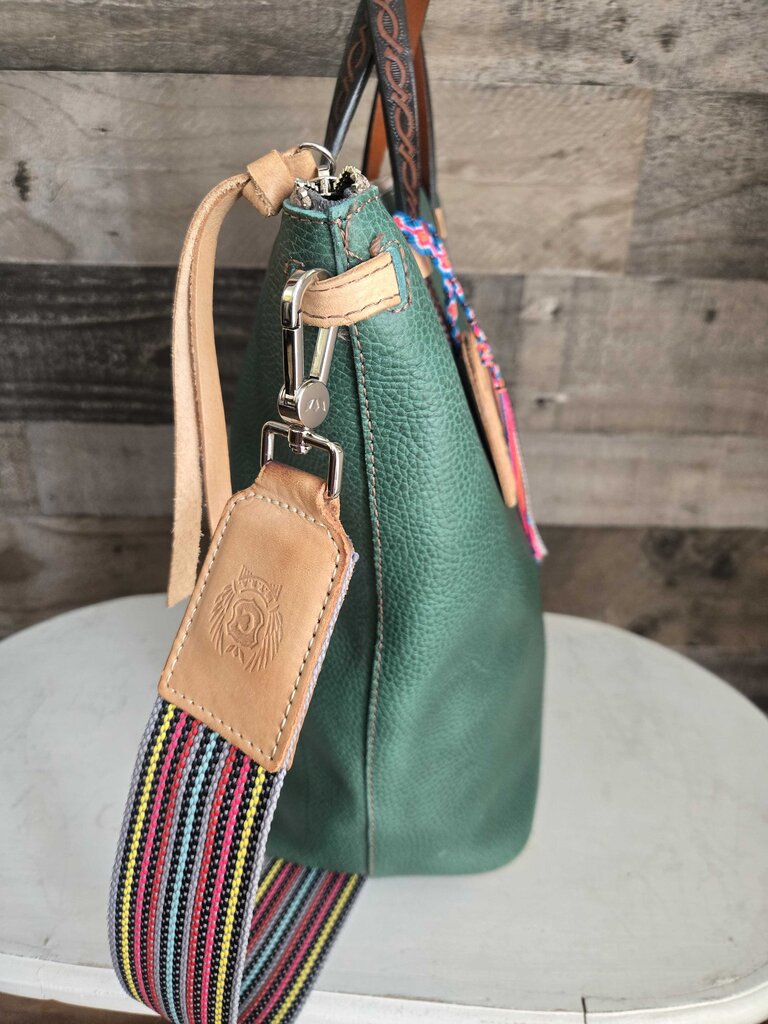 Consuela Embossed Leather Bag