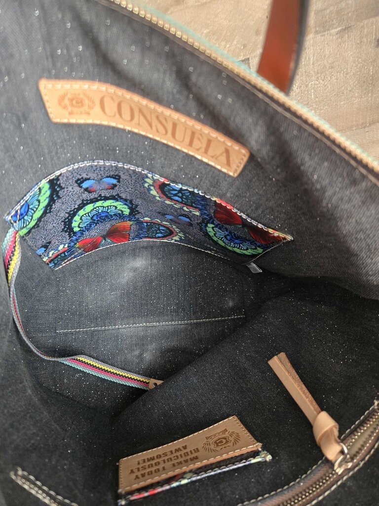 Consuela Embossed Leather Bag