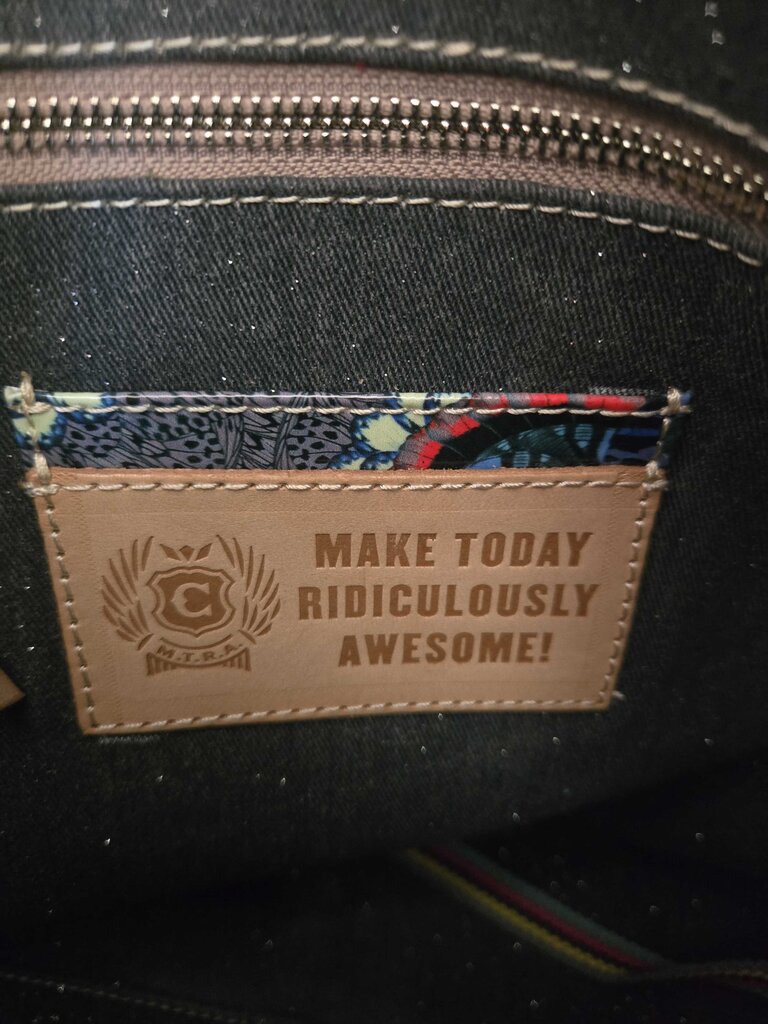 Consuela Embossed Leather Bag