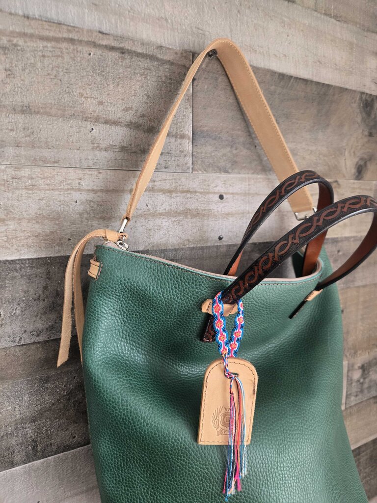Consuela Embossed Leather Bag