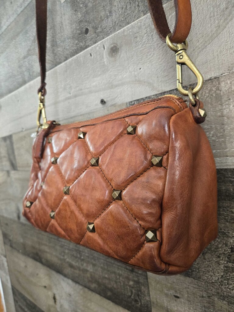 Campomaggi Quilted Leather Crossbody Handbag