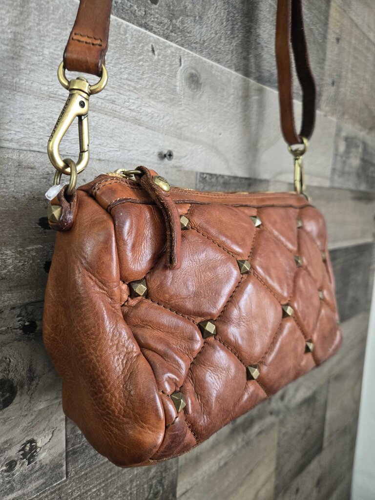 Campomaggi Quilted Leather Crossbody Handbag