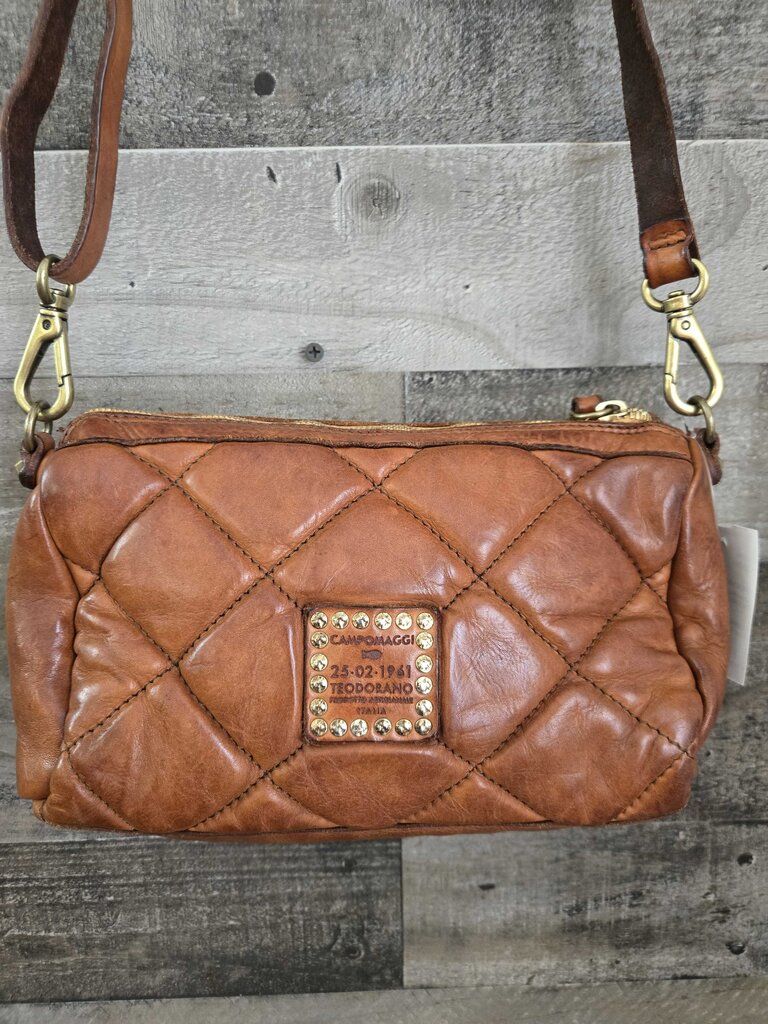 Campomaggi Quilted Leather Crossbody Handbag