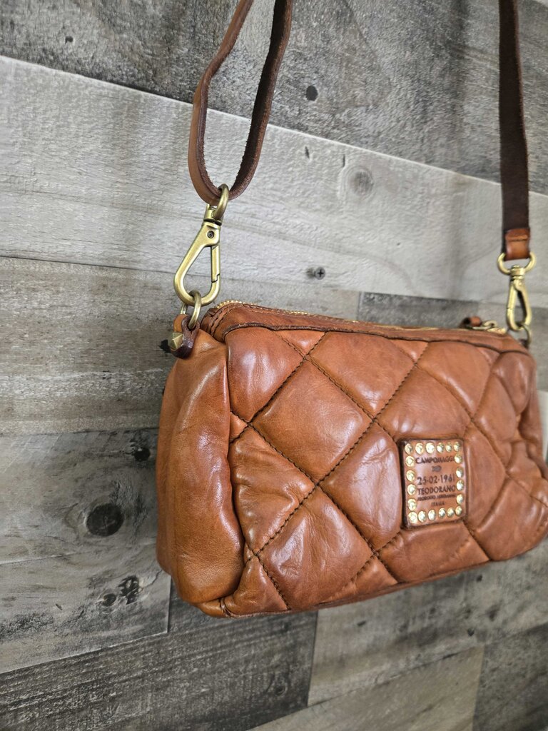 Campomaggi Quilted Leather Crossbody Handbag