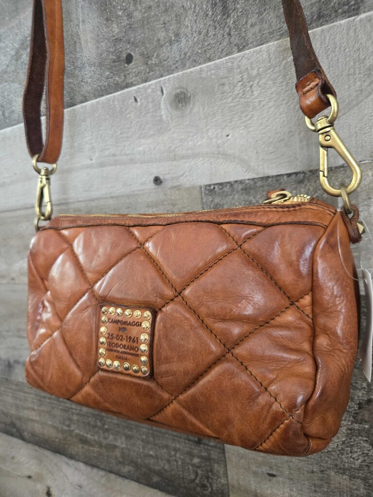 Campomaggi Quilted Leather Crossbody Handbag