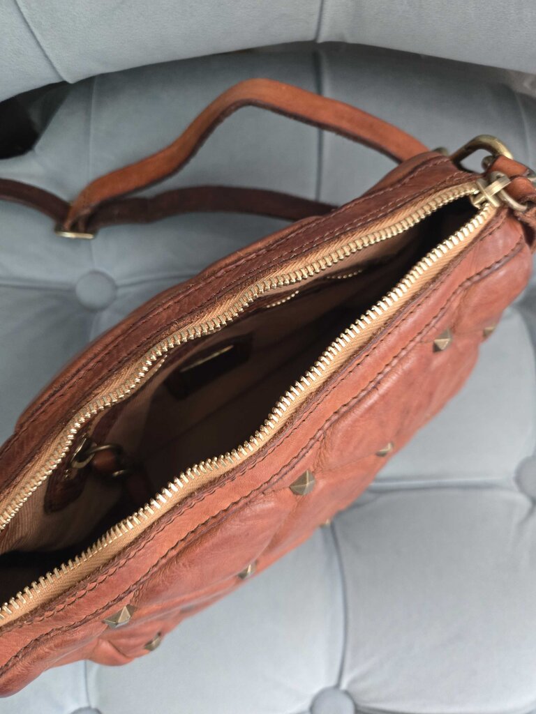 Campomaggi Quilted Leather Crossbody Handbag