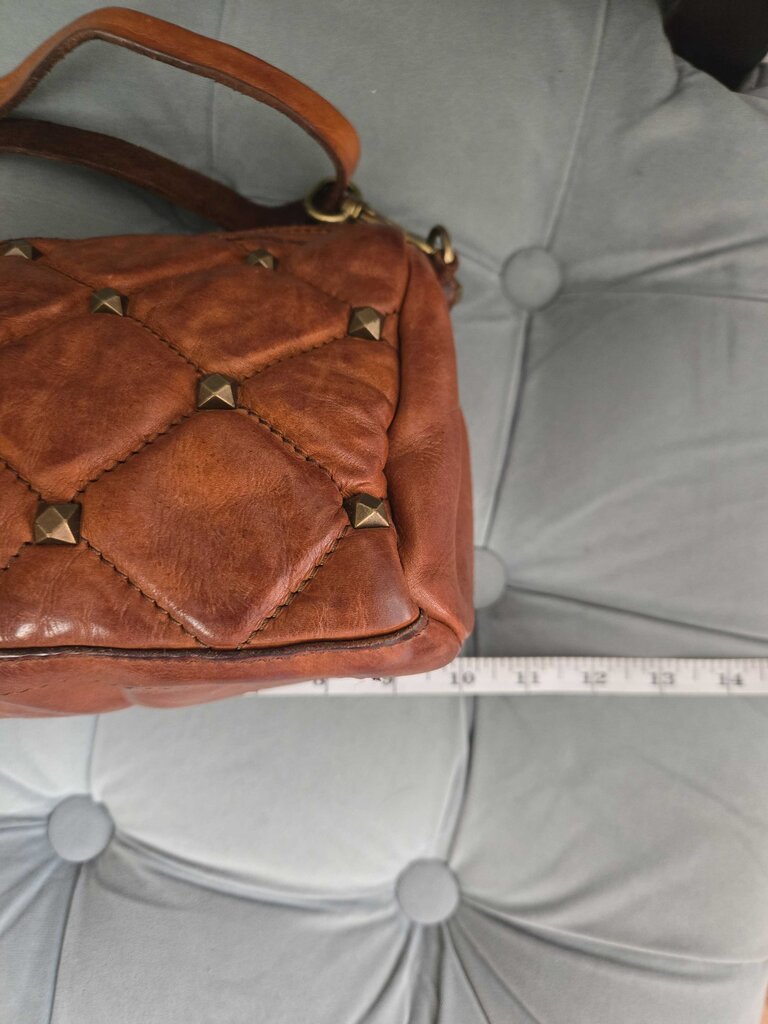 Campomaggi Quilted Leather Crossbody Handbag