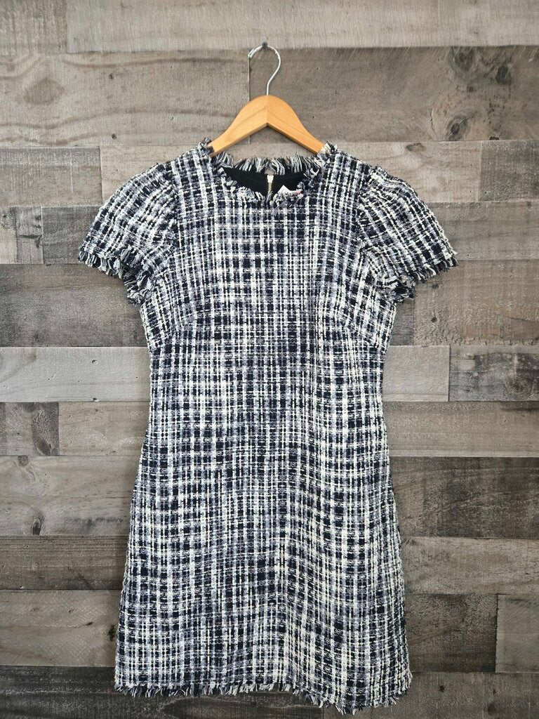 Kate Spade New York Black & White Tweed Fit & Flare Dress Size 4 NWT