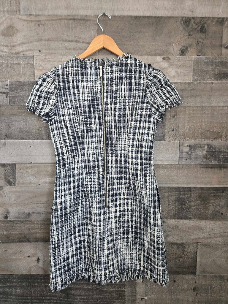 Kate Spade New York Black & White Tweed Fit & Flare Dress Size 4 NWT