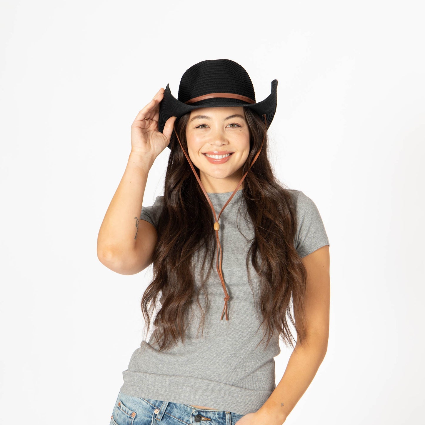 Sadie - Women's Cowboy with Adjustable Chin Cord