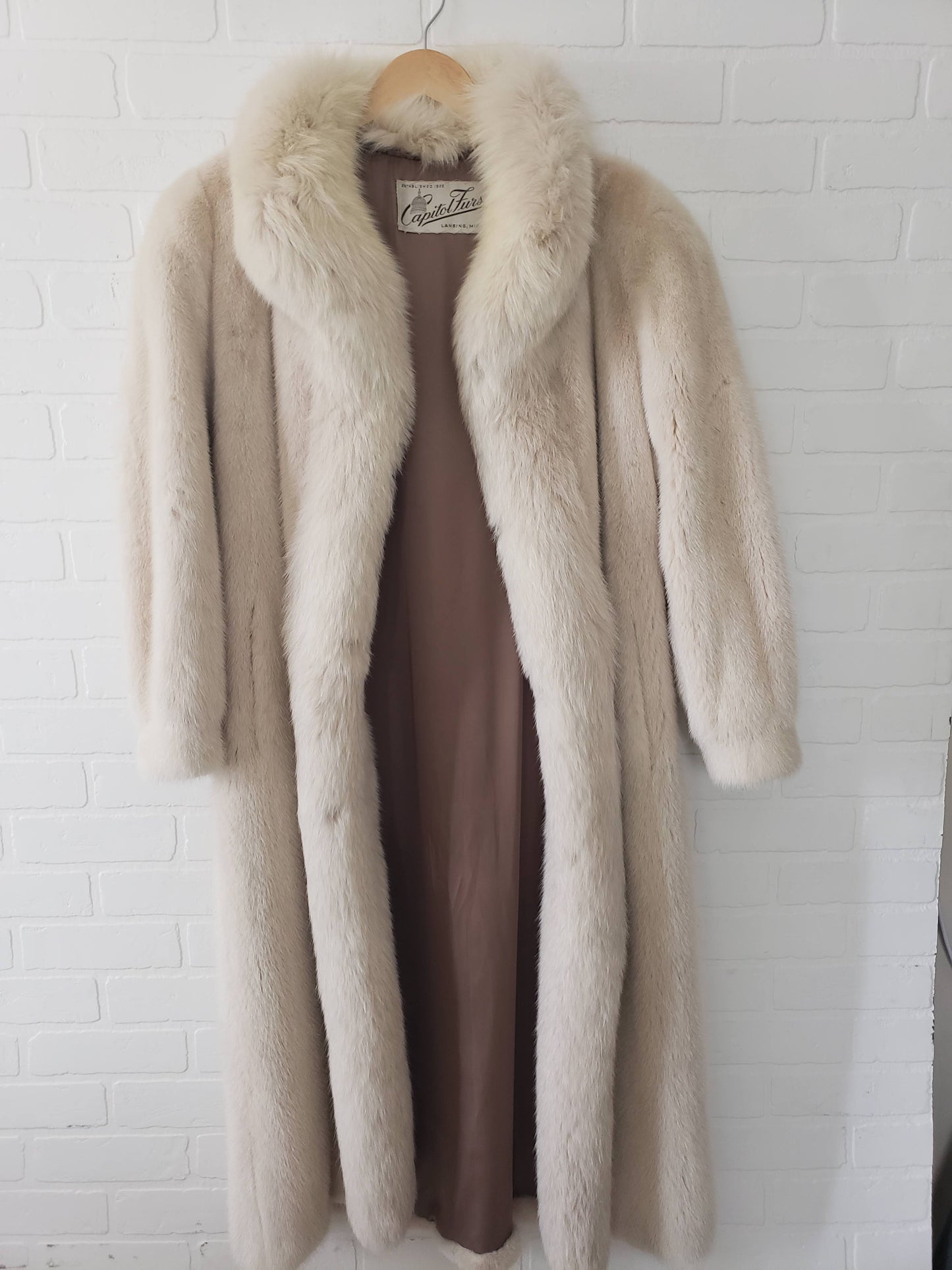 Capital Furs Full Length White Mink