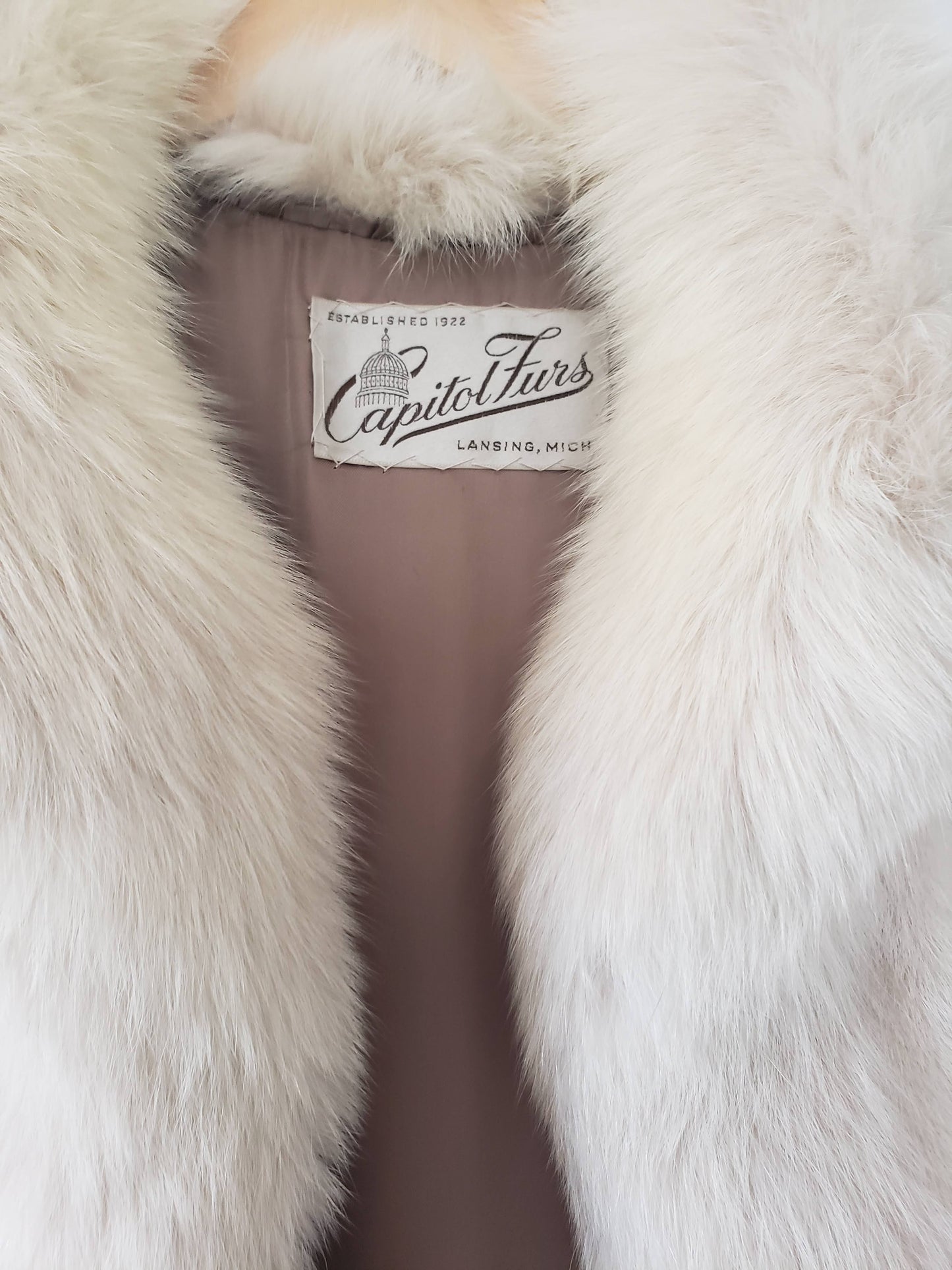 Capital Furs Full Length White Mink