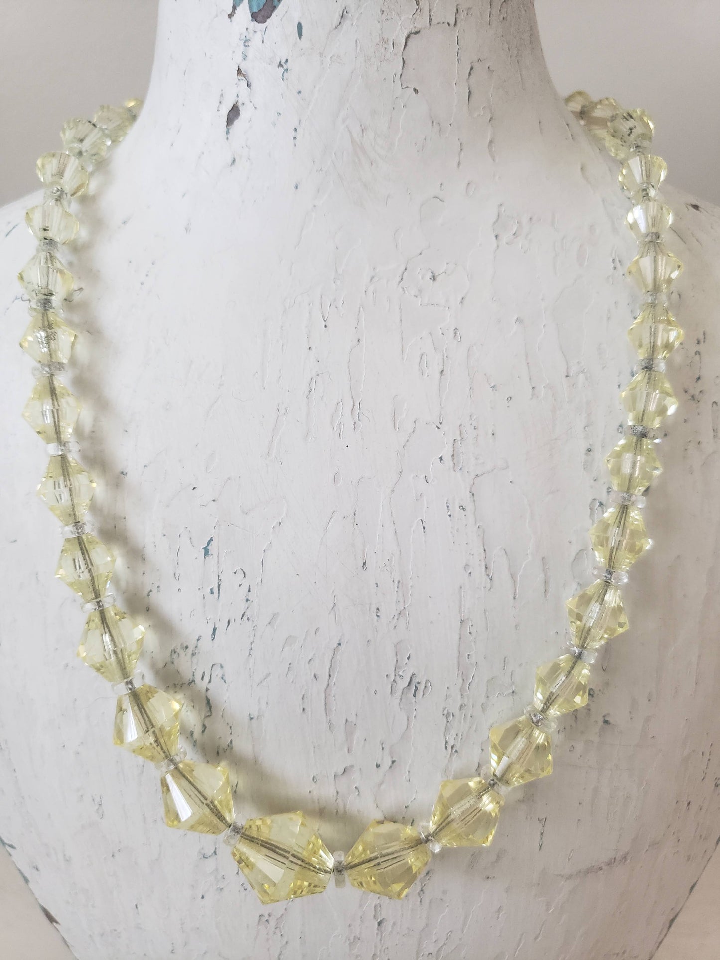 Art Deco Crystal Bead Necklace