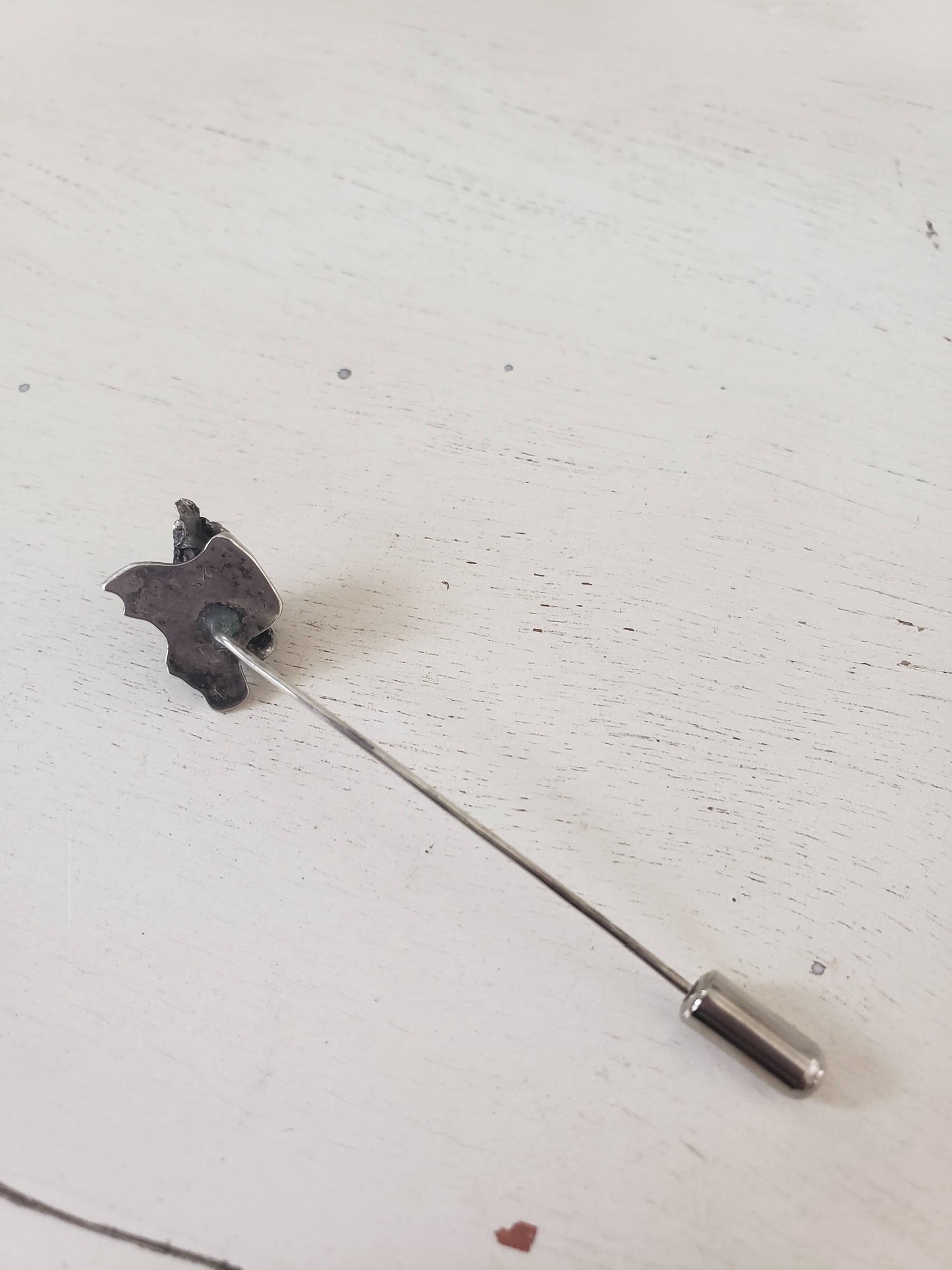 Vintage Sterling & Turquoise Stick Pin