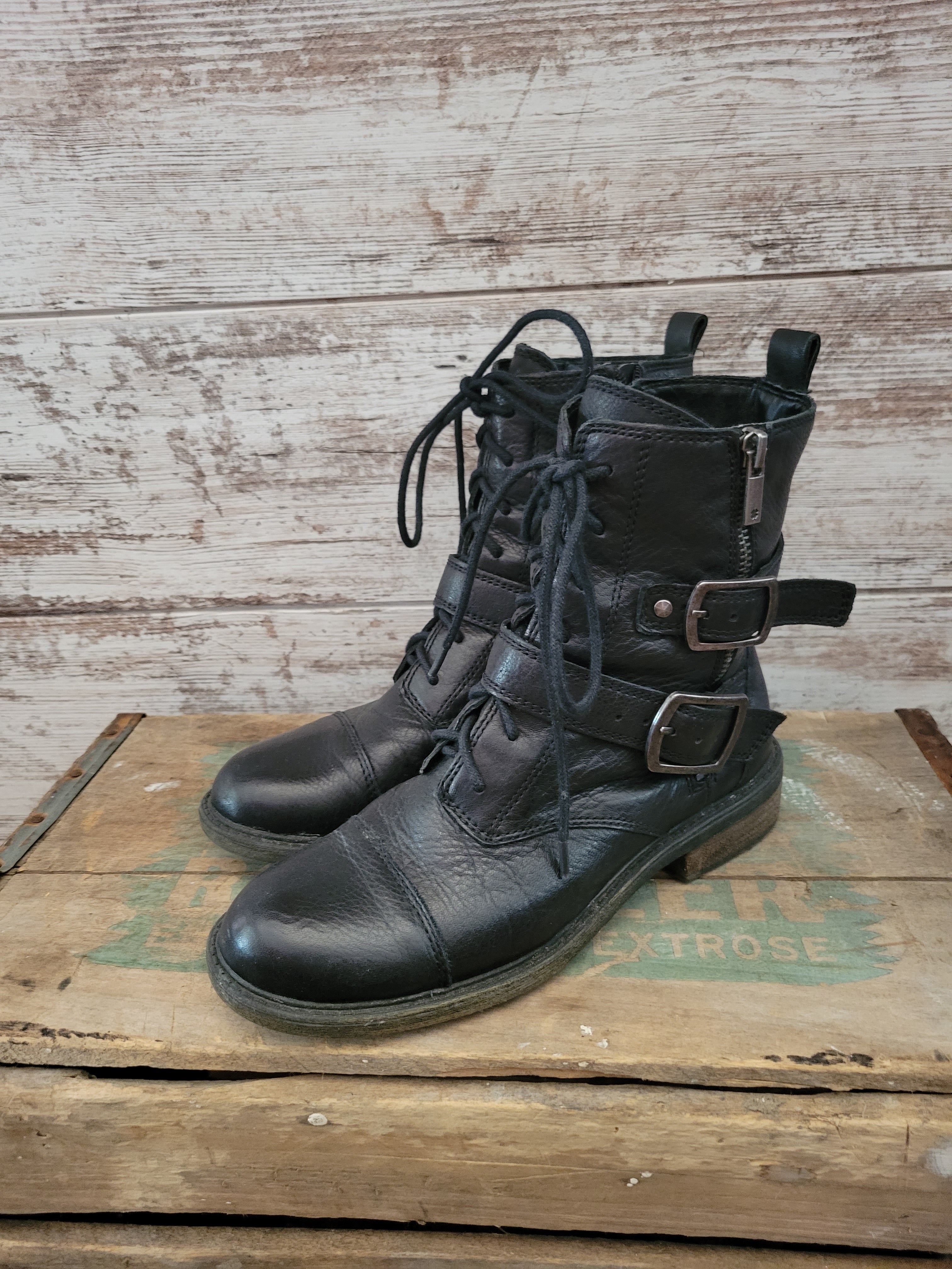 Lucky brand best sale combat boots